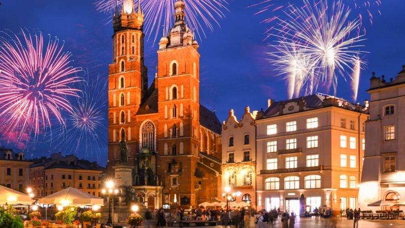 Fin de año en Cracovia