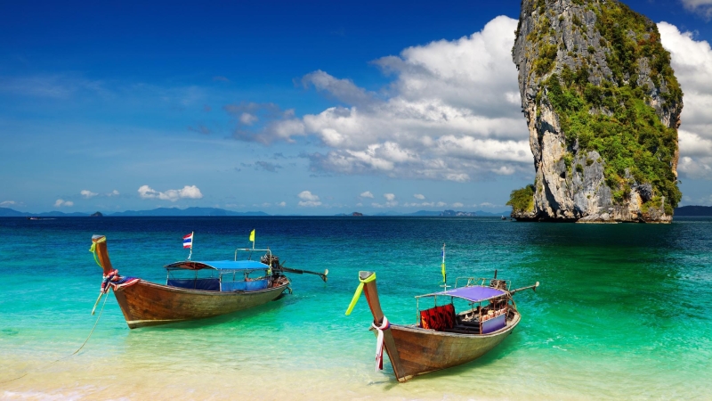 Tailandia en grupo con playa