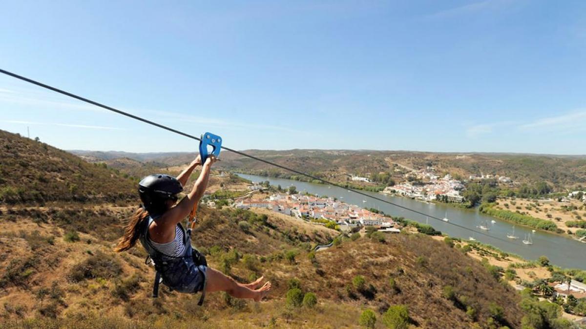 Día 4 · Río Guadiana en tirolina